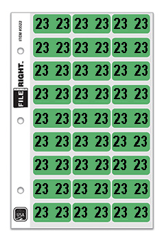 File right™ brand - year labels